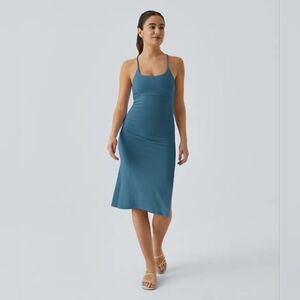 NWT Halara Everyday Split Strap Bodycon Midi Chill Party Dress-Sensational S